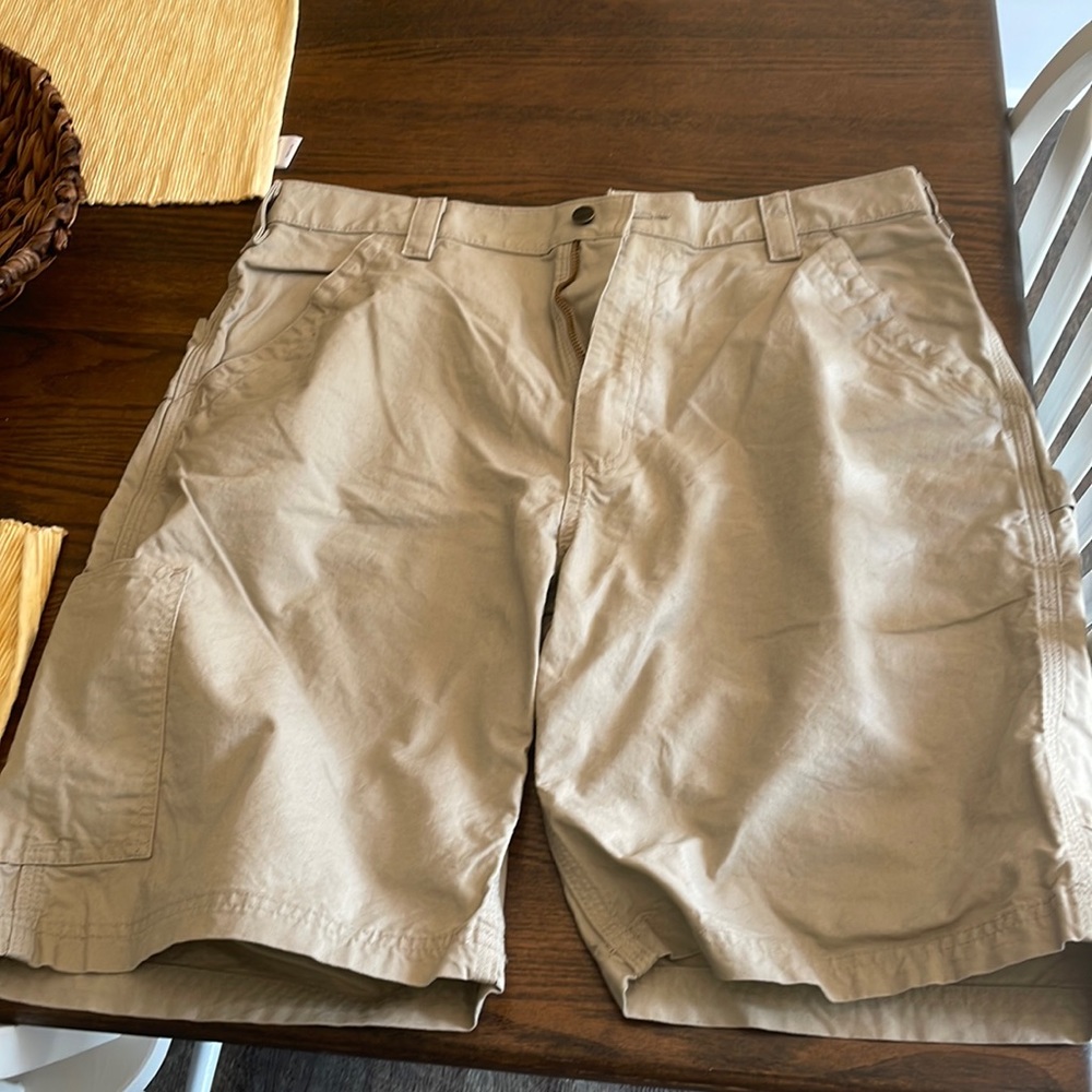 Khaki Carhartt cargo shorts